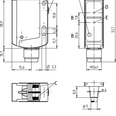 50148589 ODT25BL6X.32-2500-S12 trasduttori lineari progetto